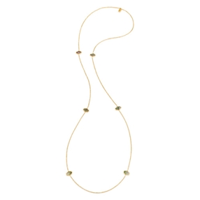 Mod Princess Yellow Gold Plated Long Necklace-